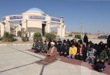 گزارش تصویری مراسم غبارروبي گلزار شهداي گمنام در روز دانشجو